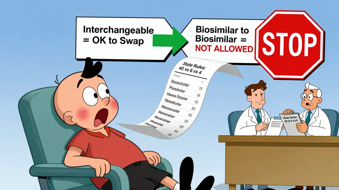 Patient with rash reacting to a pharmacy receipt showing changed drug manufacturer names.