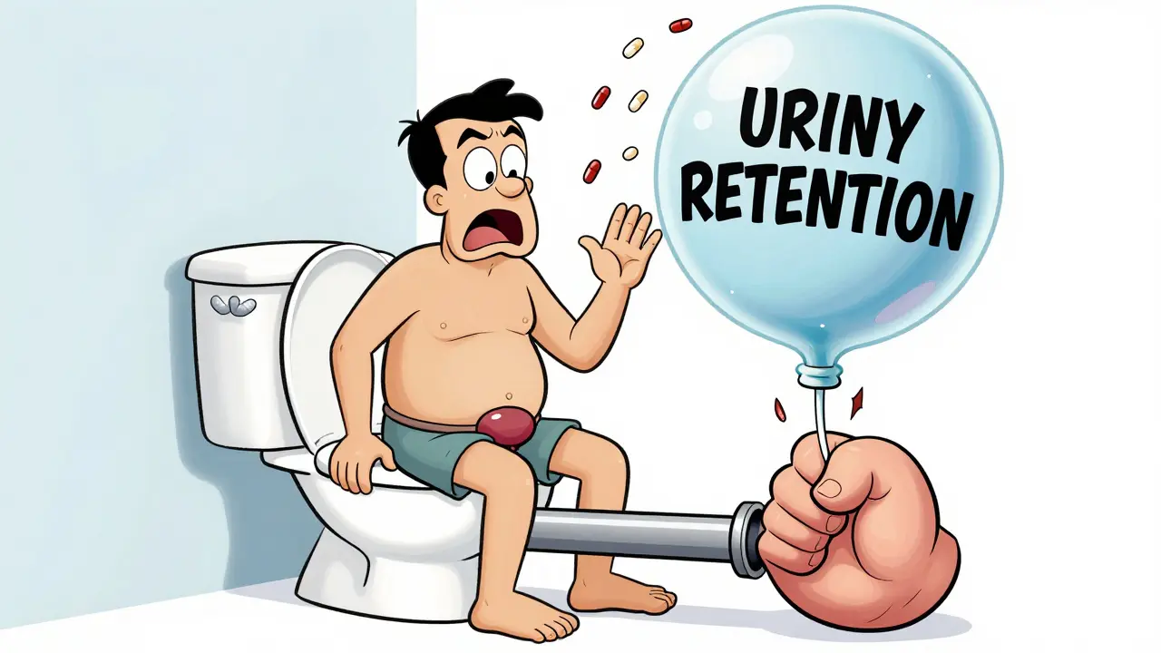 Anticholinergics and Urinary Retention: How Prostate Issues Make It Dangerous